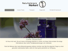 Tablet Screenshot of naturheilpraxis-herkert.de